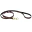WeatherBeeta Medium Polo Leather Dog Lead in Cowdray Brown/Purple/Purple