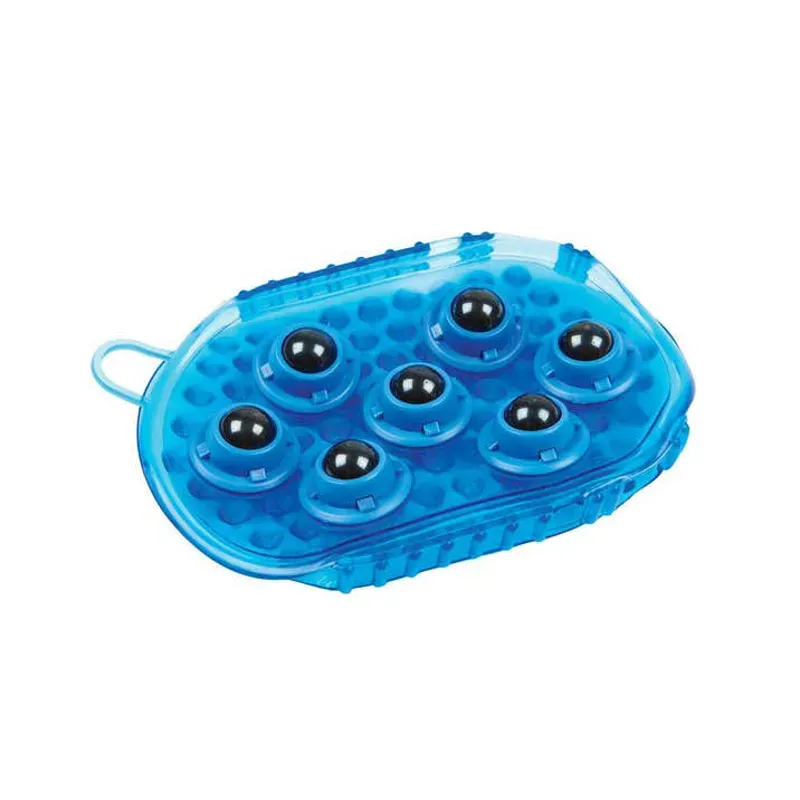 Roma Rubber Massage Mitt in Blue