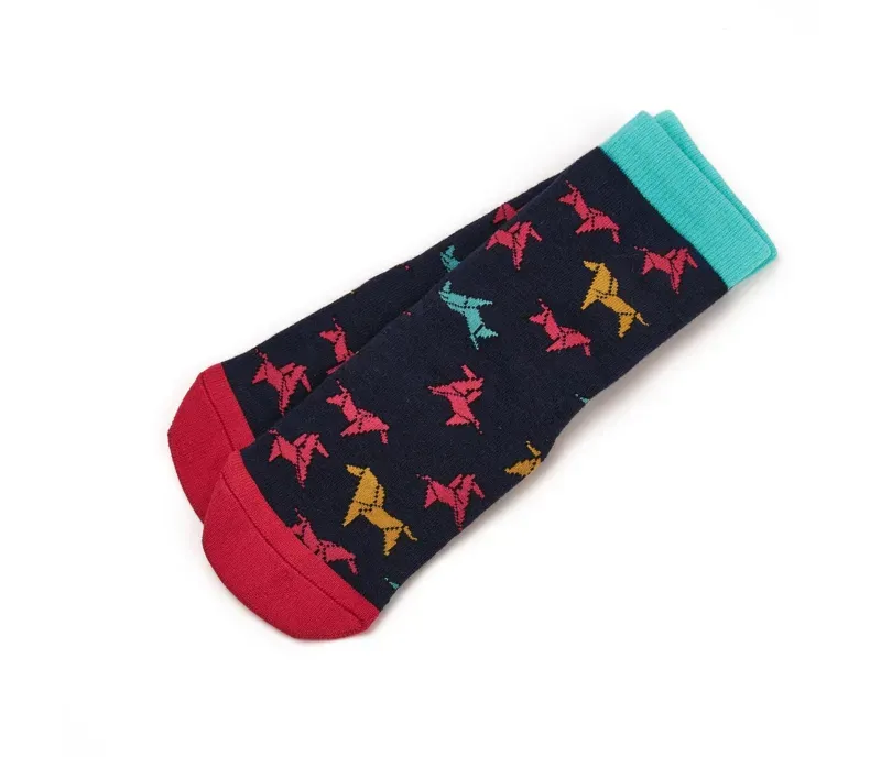 Tikaboo One Size Ankle Socks in Pink Horse