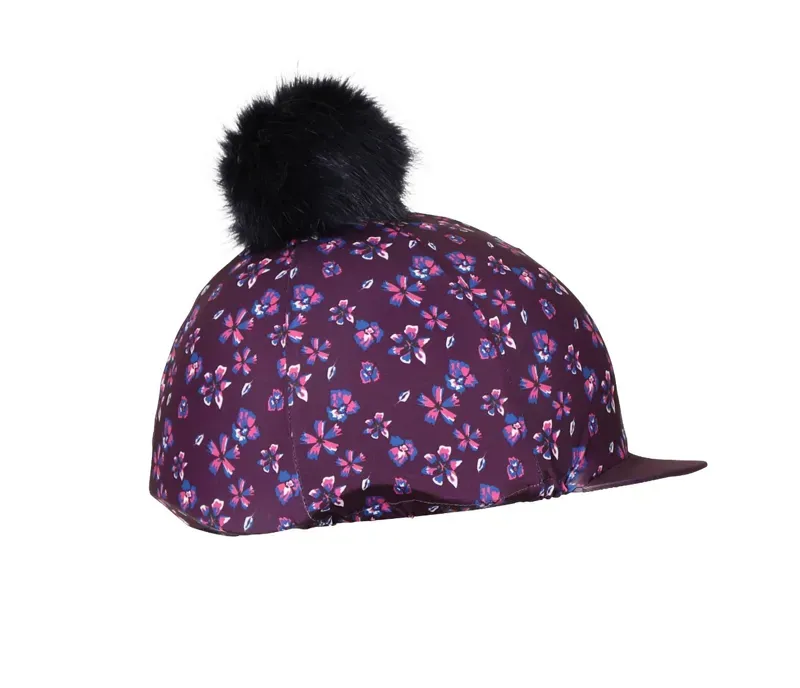 Aubrion Young Rider One Size Hyde Park Hat Cover in Flower