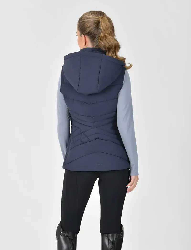 WeatherBeeta Ladies Insulated Gilet in Navy-2