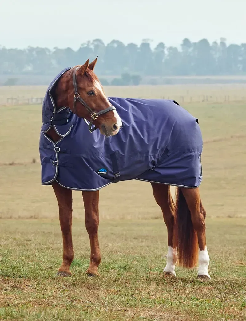 Weatherbeeta Comfitec Tyro Turnout Combo Neck 220G Navy/Charcoal 4'3-6