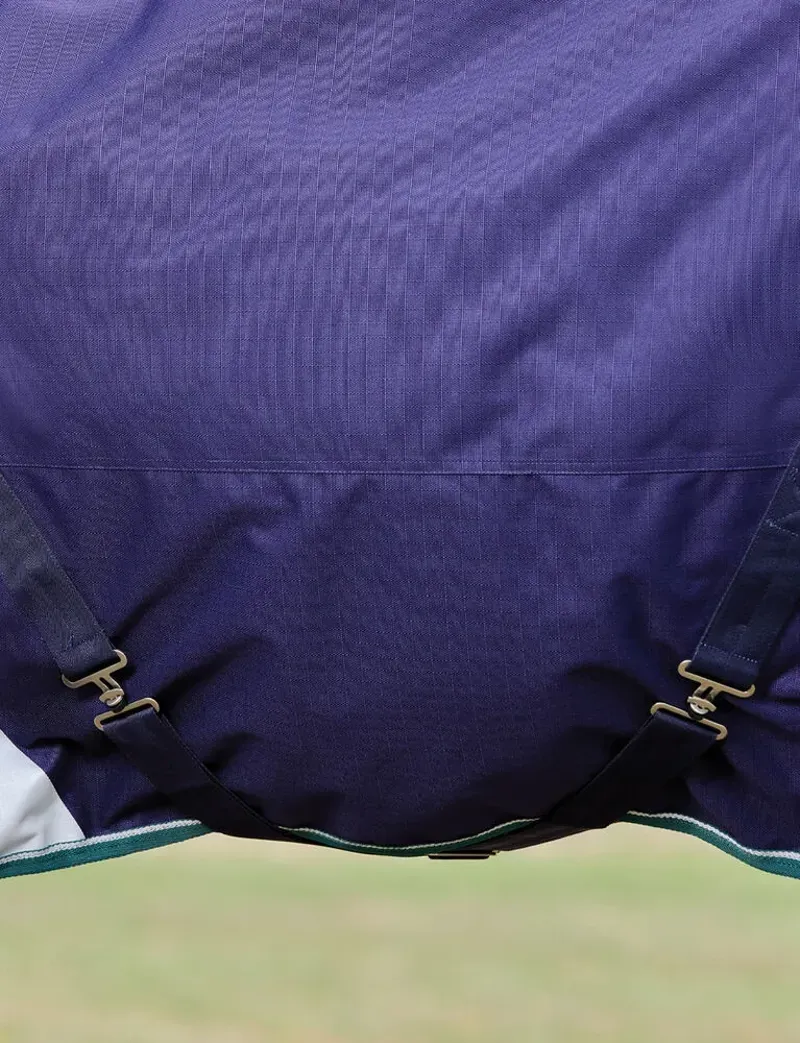 Weatherbeeta Comfitec Plus Dynamic Turnout Detach-A-Neck 220g Navy/Forest Green 5'9-5