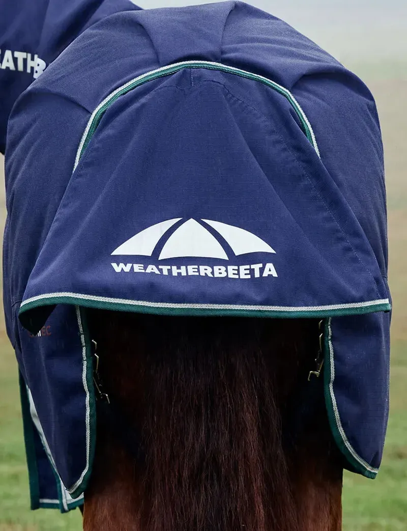 Weatherbeeta Comfitec Plus Dynamic Turnout Detach-A-Neck 220g Navy/Forest Green 5'9-6