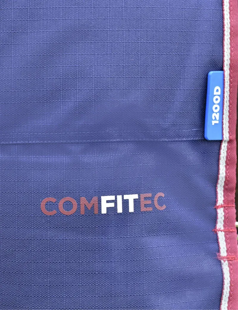 Weatherbeeta Comfitec Essential Turnout Detach-A-Neck 220g Navy/Burgundy 6'6-6