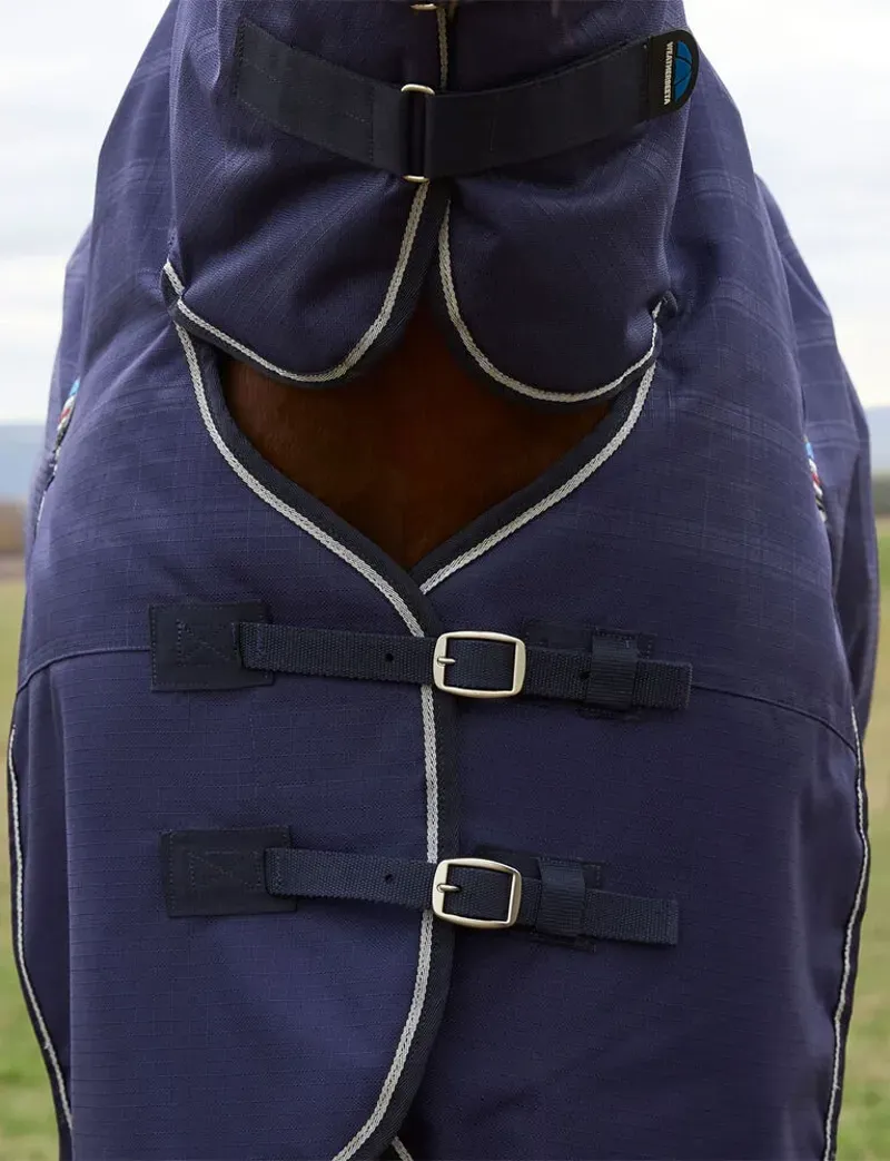 Weatherbeeta Comfitec Prelim Turnout Combo 220g Navy Embossed Plaid 5'9-3