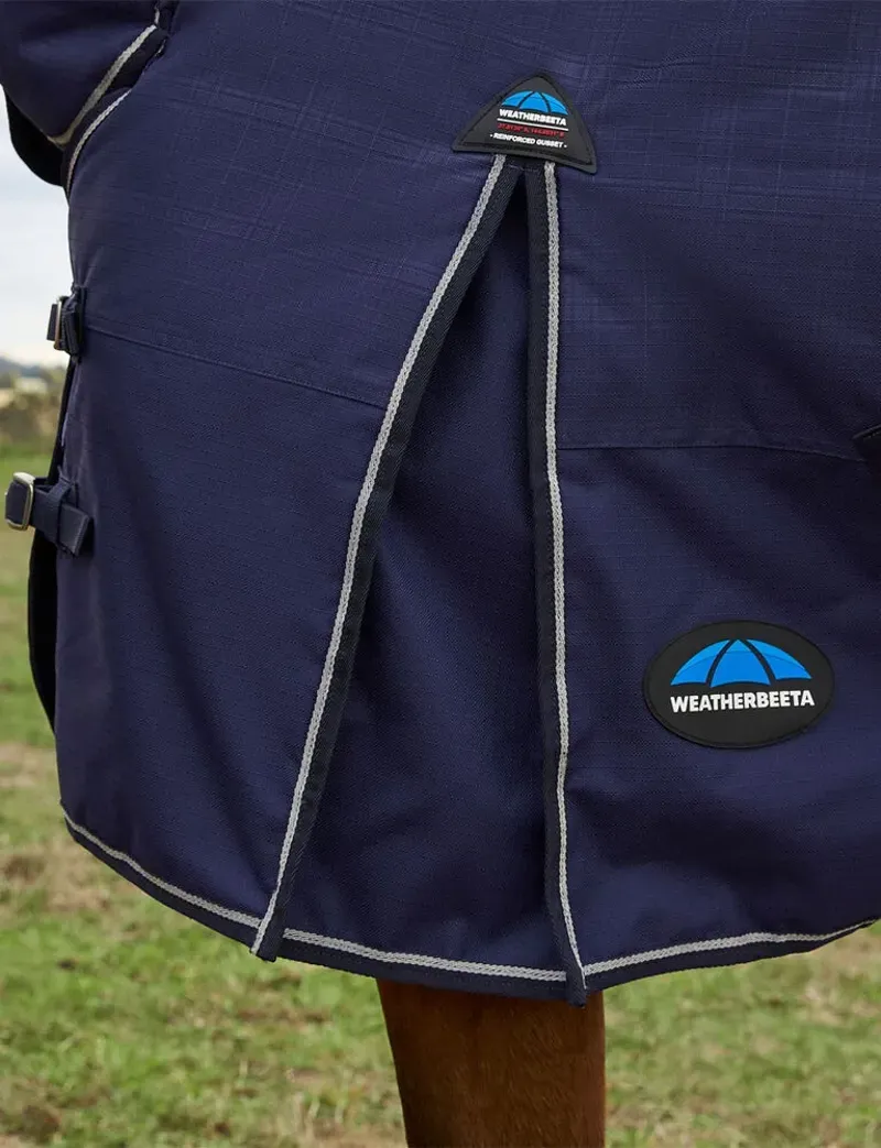 Weatherbeeta Comfitec Prelim Turnout Combo 220g Navy Embossed Plaid 5'9-4