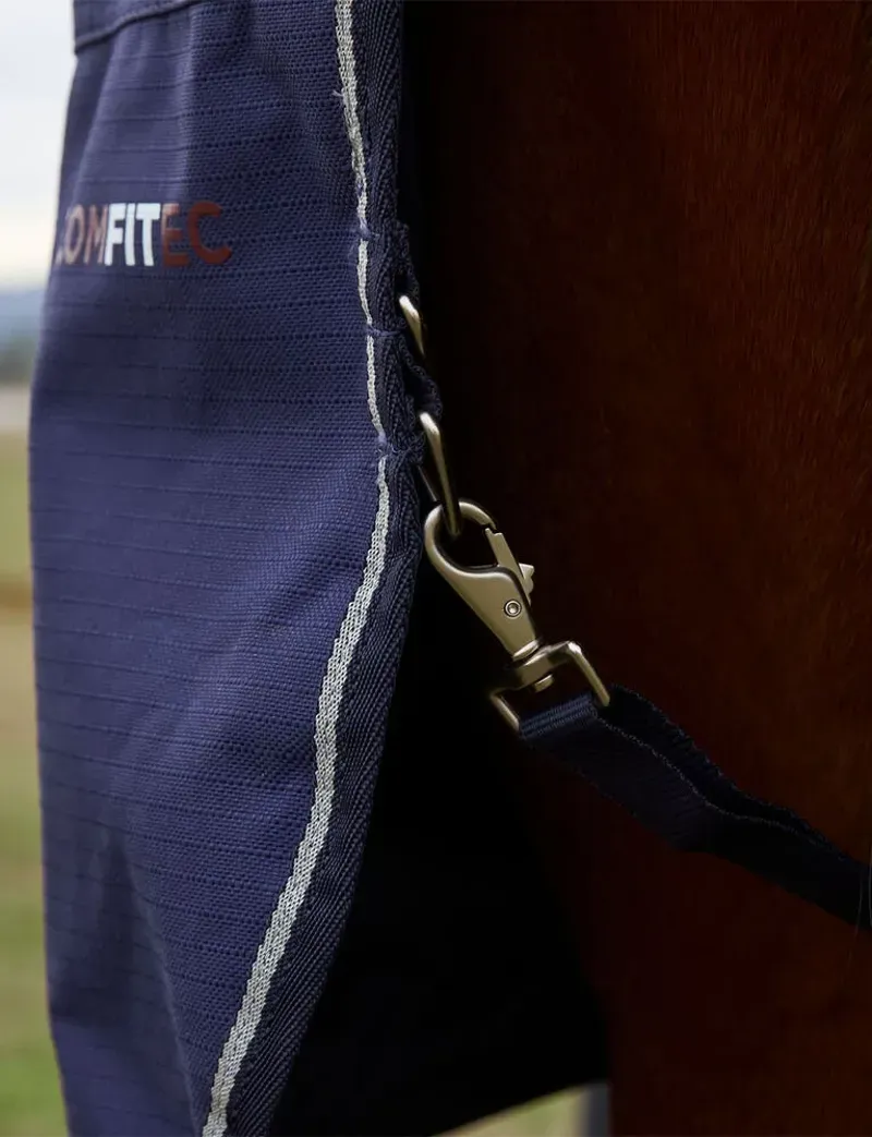 Weatherbeeta Comfitec Prelim Turnout Combo 220g Navy Embossed Plaid 5'9-6