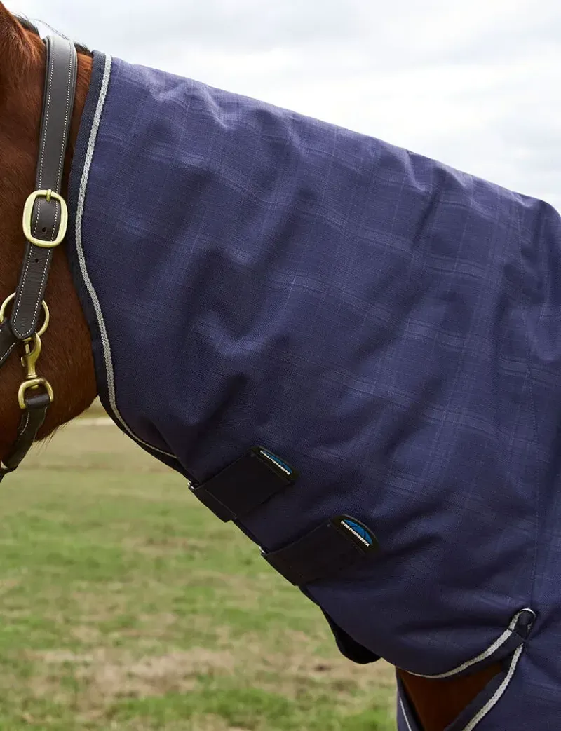 Weatherbeeta Comfitec Prelim Turnout Combo 220g Navy Embossed Plaid 5'9-7