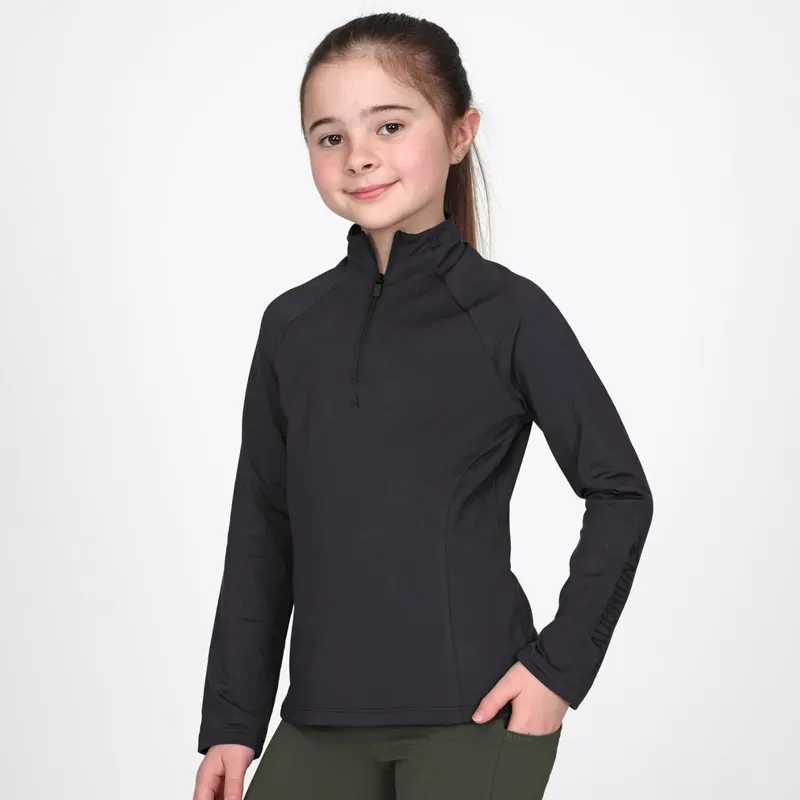 Aubrion Young Rider React Winter Base Layer in Charcoal