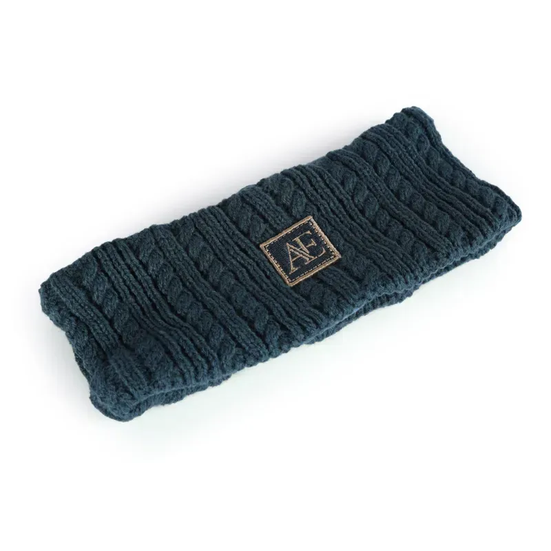 Aubrion Equestrian Knit Head Band in Estate Blue