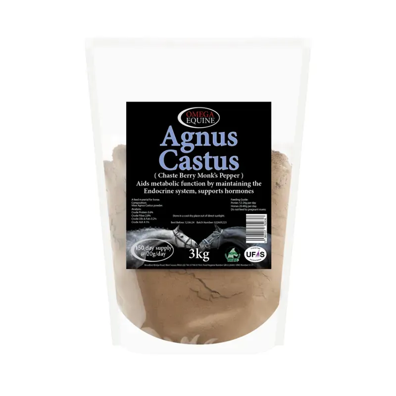 Omega Equine Agnus Castus Powder in Black