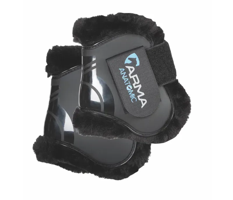 Arma Cob/Full SupaFleece Fetlock Boots in Black