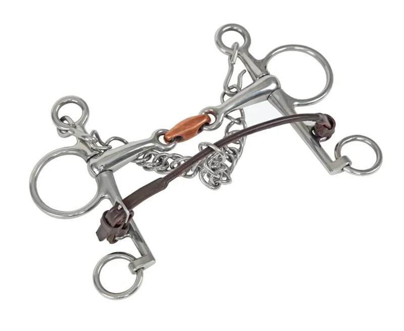 Blenheim Rolled Leather Lip Strap in Brown