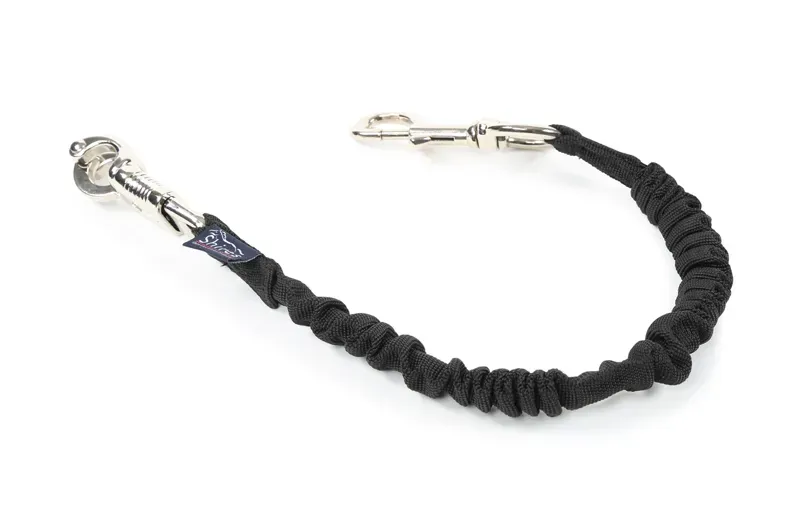 Shires Bungee Breakaway Trailer Tie in Black