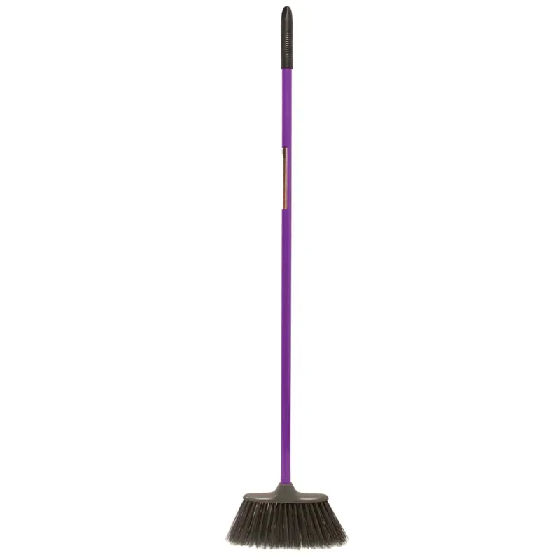 Red Gorilla Poly Yard Broom With Handle in Purple