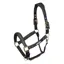 Velociti Lusso Padded Leather Headcollar in Black