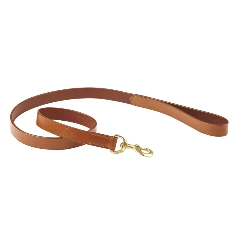 WeatherBeeta Medium Leather Dog Lead in Tan