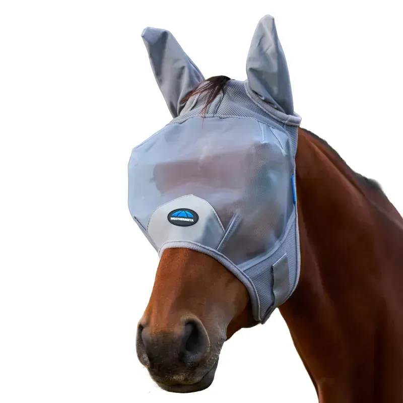 Weatherbeeta Comfitec Fine Mesh Fly Mask with Ears Grey Small