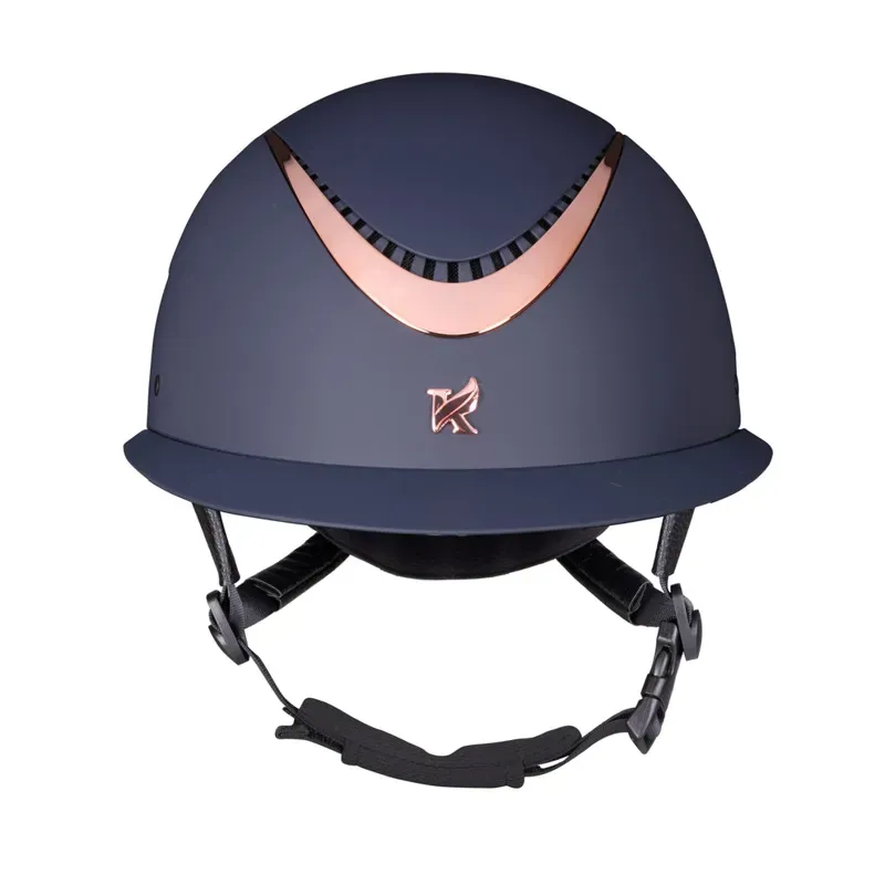 Karben 52-54cm Elisa Riding Hat in Navy/Rosegold