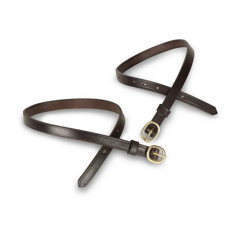 Velociti Childs Blenheim Leather Spur Straps in Havana