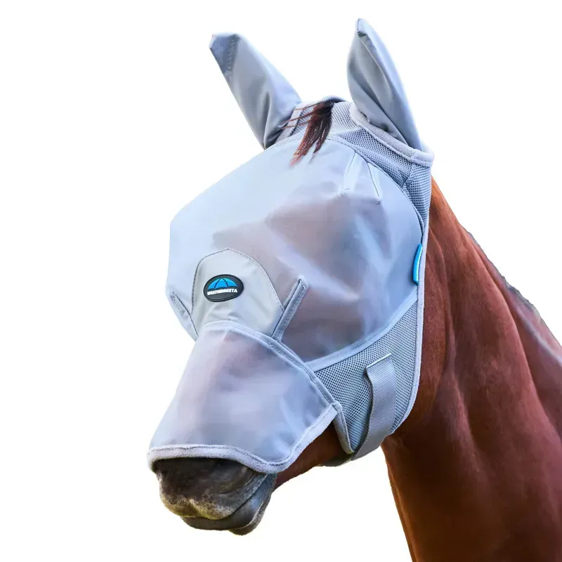 Weatherbeeta Comfitec Fine Mesh Fly Mask with Ears & Nose Grey Medium
