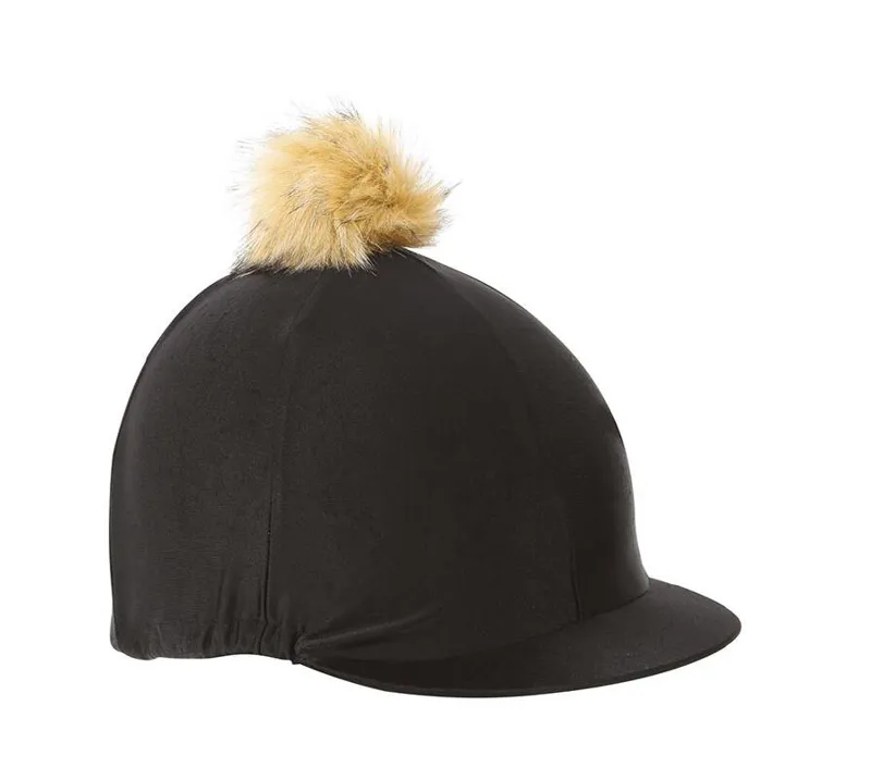 Shires One Size Pom Pom Hat Cover In Black