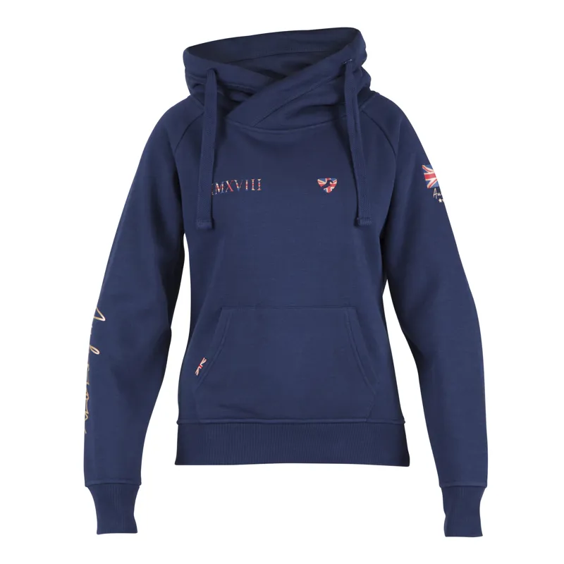 Aubrion Team Hoodie in Navy Blue