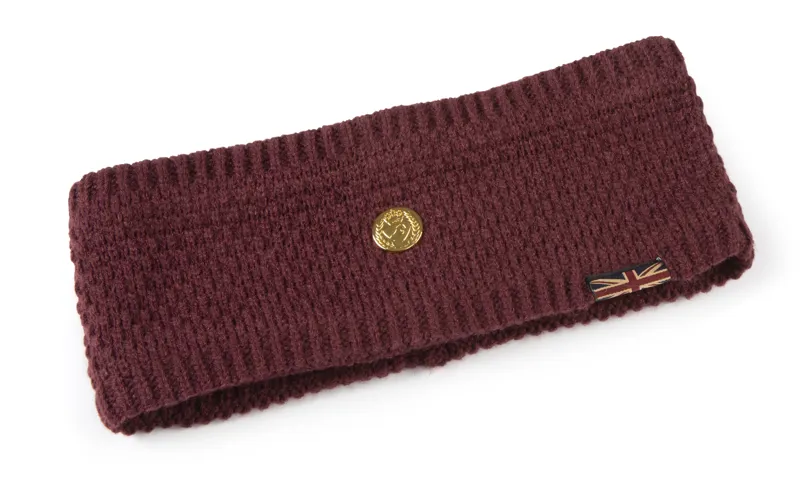 Aubrion Team Headband in Burgundy