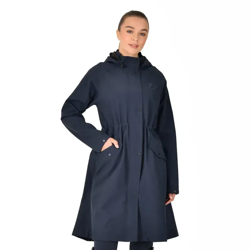 Dublin Wet Weather Long Jacket Navy Ladies L/14