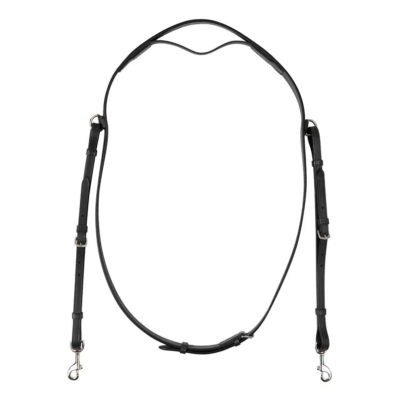 Dublin Black Neck Strap with Attachment Horse