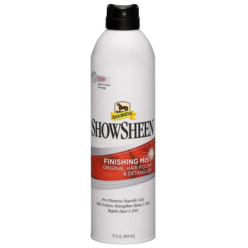 Absorbine ShowSheen 444ml Finishing Mist Hair Polish in White