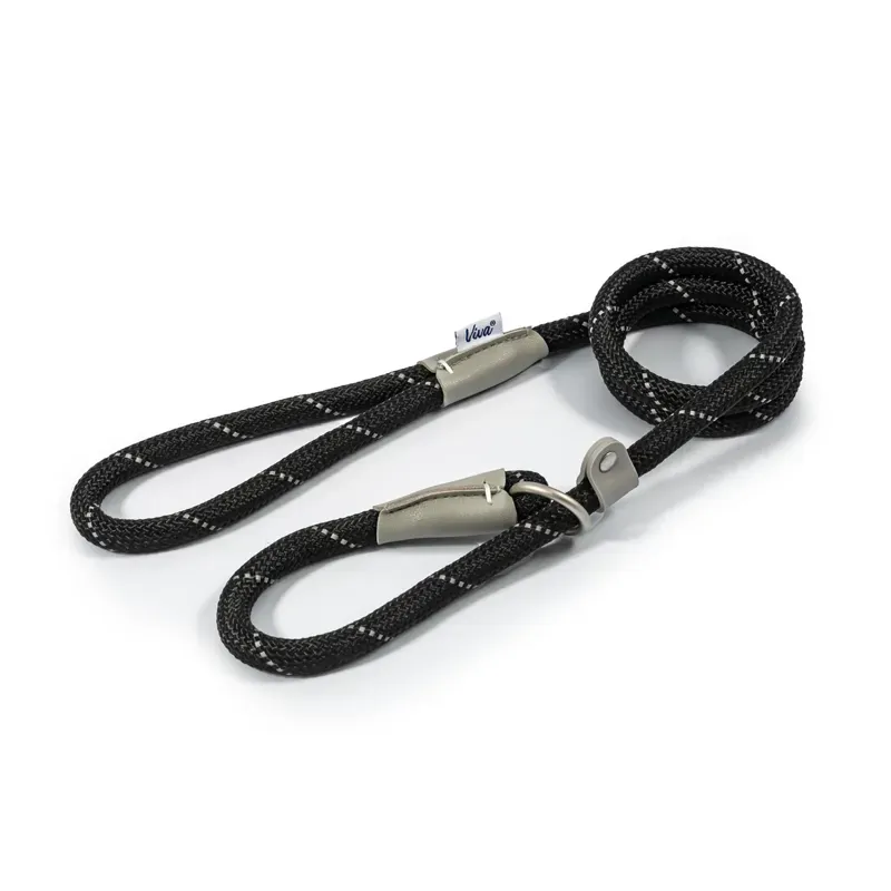 Ancol Viva Rope Slip Reflective in Black