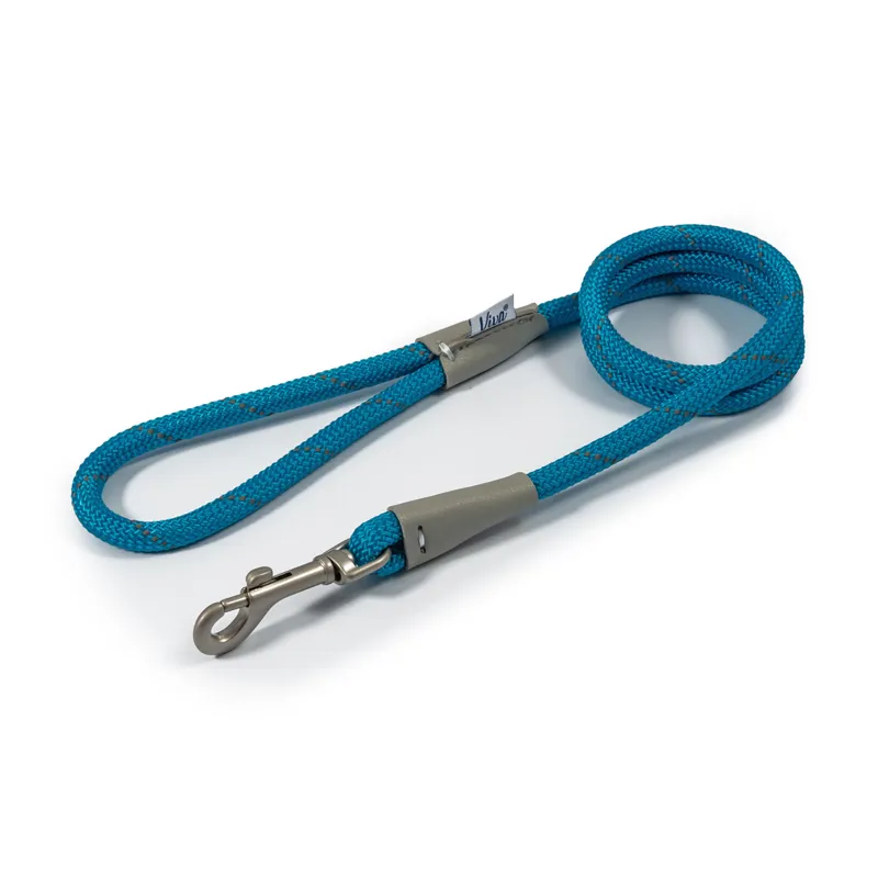 Ancol 1.07 m x 10 mm Viva Rope Lead Reflective in Blue