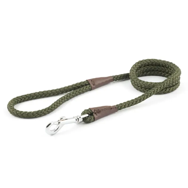 Ancol 107cm x 1cm Heritage Collection Rope Lead in Green