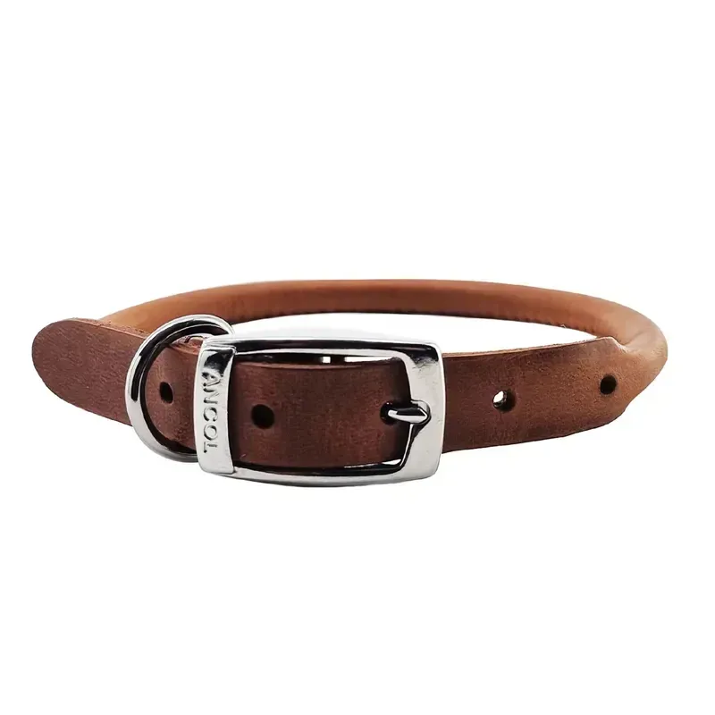 Ancol Rolled Leather Collar