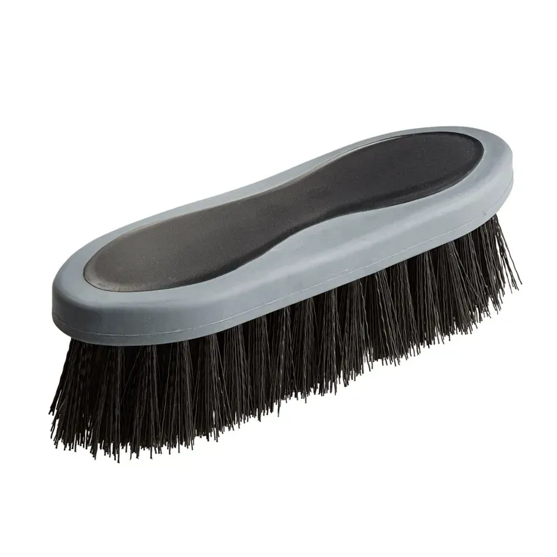 Bitz Two Tone Rubber Grip Dandy Brush in Grey