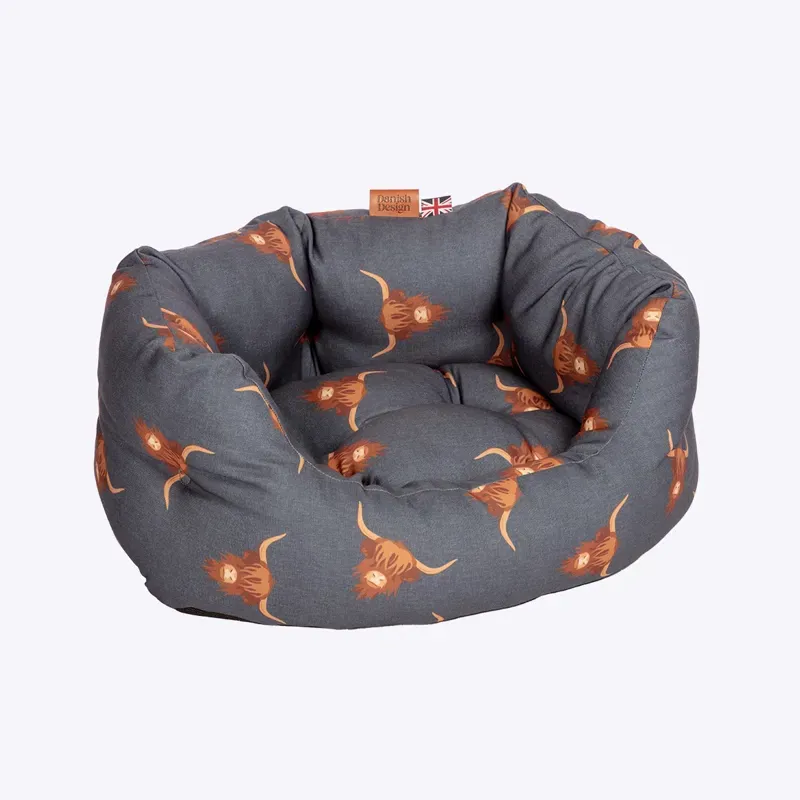 Danish Design 35 inch Bramblehorn Deluxe Slumber Bed in Navy/Brown-1