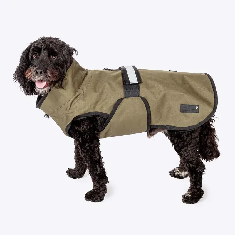 Danish Design Medium 41 cm 3-In-1 Dog Coat in Olive