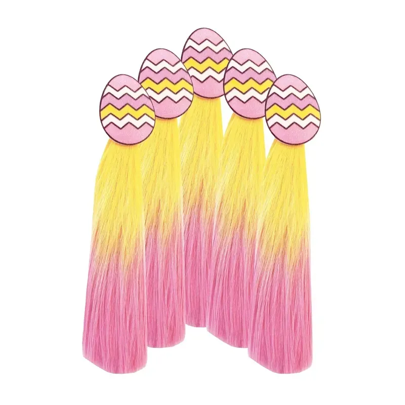 Equetech Easter Egg Mane Tassels 5 Pack in Pink