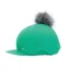 Hy Sport Active Hat Silk with Interchangeable Pom Pom in Emerald Green