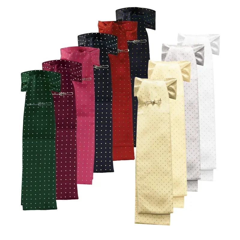 Equetech Pin Spot Riding Stock in White-1