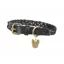 Digby and Fox Plaited XXS Dog Collar in Black