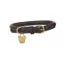 Digby and Fox Rolled Large Leather Dog Collar in Brown