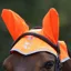 Equi-Flector Fly Veil in Orange