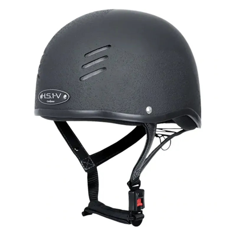 Gatehouse HS1 Vented Jockey Skull Helmet in Black
