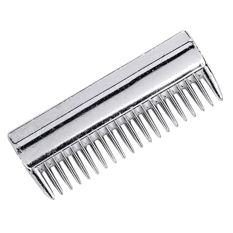 Lincoln Horse Care Accessories Aluminium Mane Comb in Silver