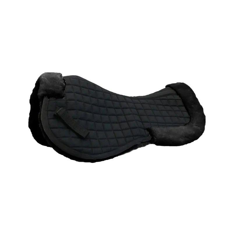 Mark Todd Deluxe Fleece Lined Full Half Pad in Black/Black