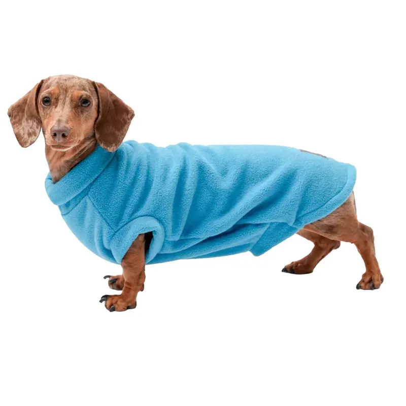 Firefoot Medium Dachshund Fleece Jumper in Blue