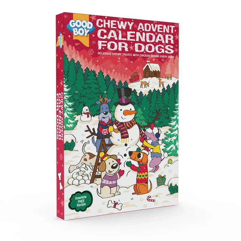 Good Boy 60gm Chewy Advent Calendar For Dogs in Red